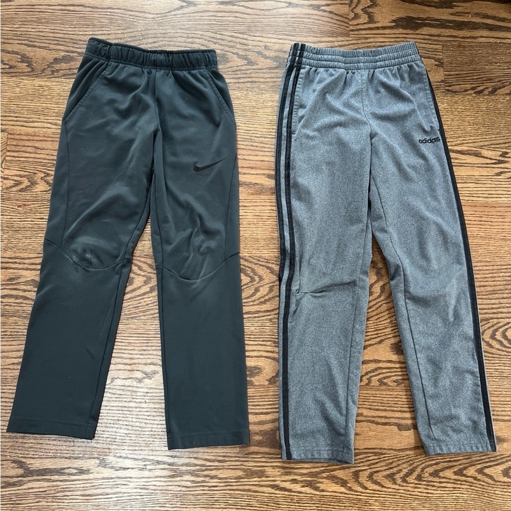 Youth medium Nike and adidas pants